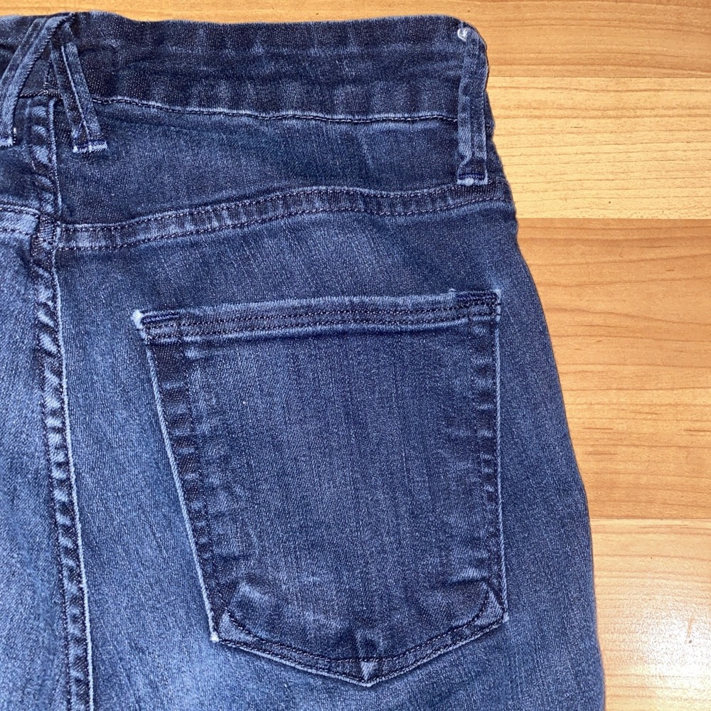 Good American Good Waist Skinny Jeans Womens 4/27 Blue Dark High Rise Stretch - Picture 5 of 8